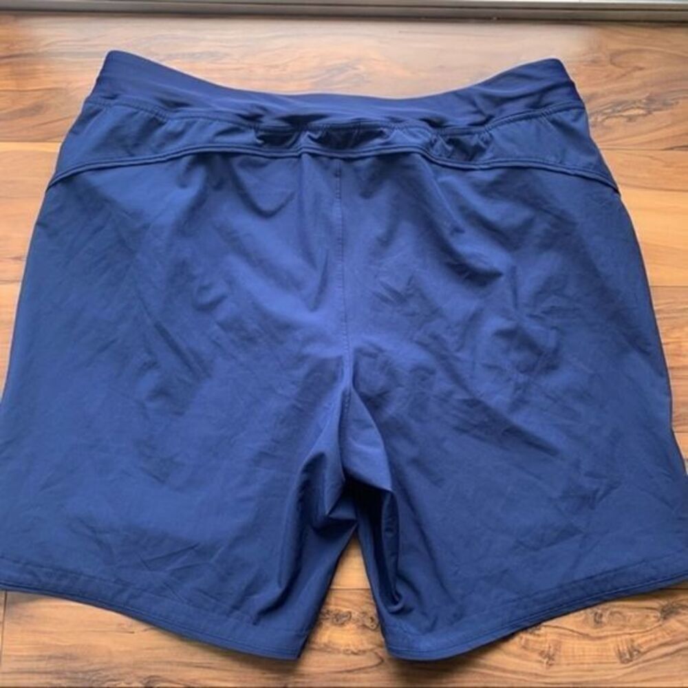 Land’s End navy blue swim trunks 16P